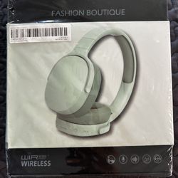 Wireless Headphones with Microphone Green