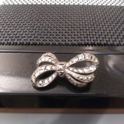 ($15) New Sterling Silver And Marcasite Pin 