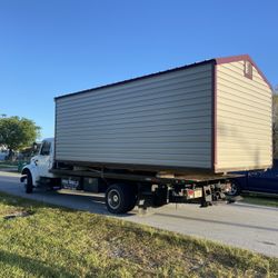 Sheds Relocated , Movemo Casita De Patio Container Rv Trailer Crane Available 