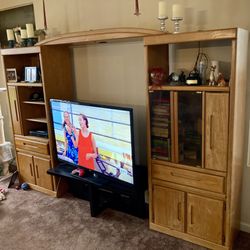 Wooden Entertainment Center Only