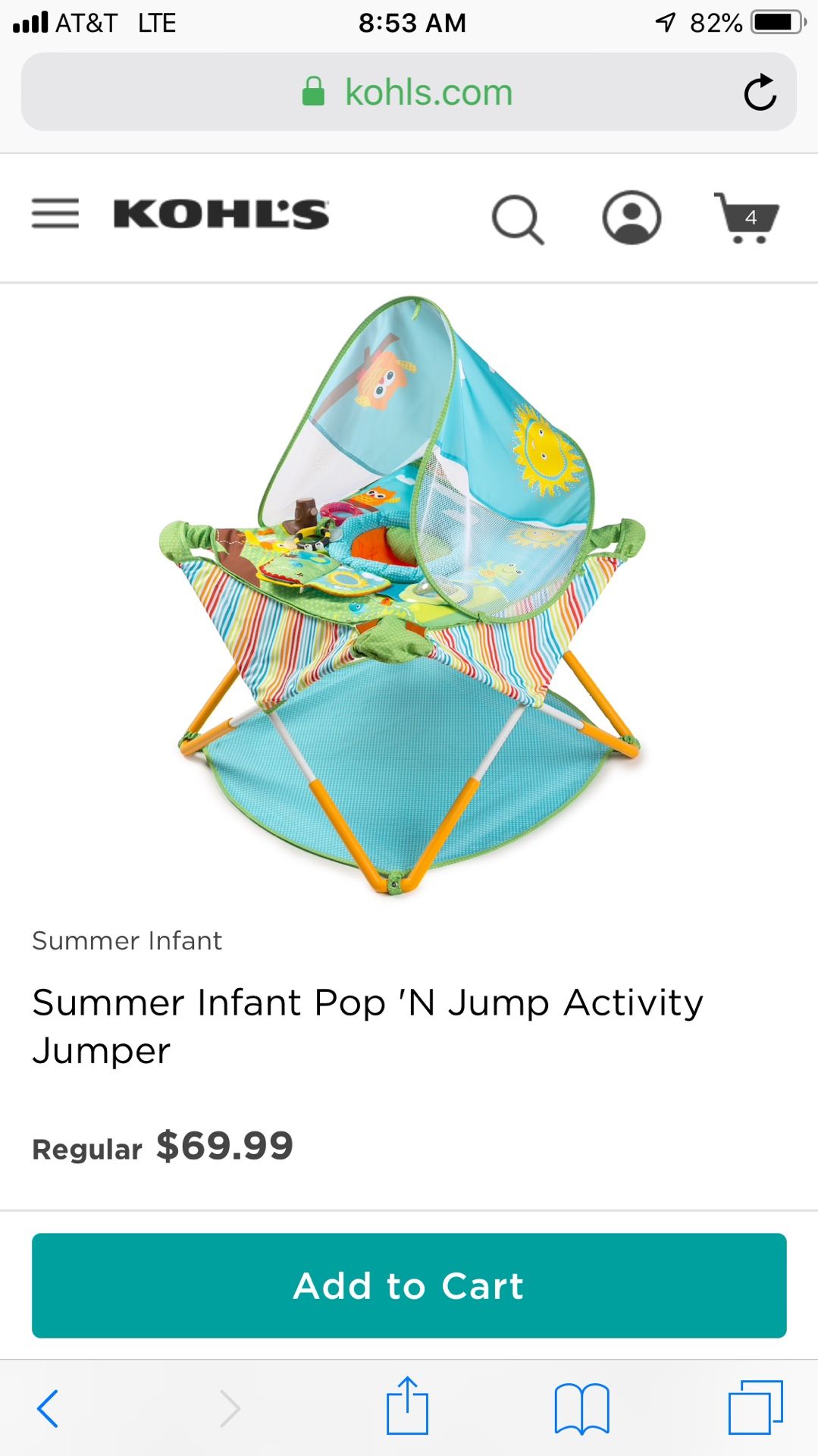 Summer infant pop n jump