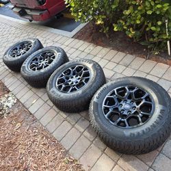 18" OEM Ford F-150 FX4 Wheels with Goodyear AT Tires - New Take-Offs