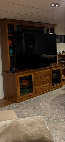 Oak Express TV Stand