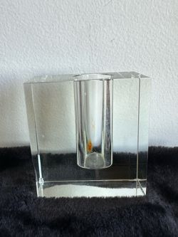 Glass Modern Architectural Block, Bud Vase
