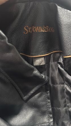St  John’s bay leather jacket vintage