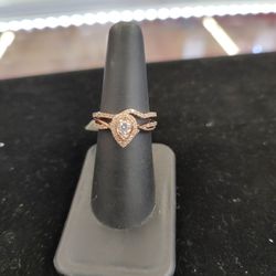 10k 2 Pic Diamond Set,Size7