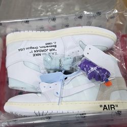 Nike Air Jordan 1 VAA Off-White Retro OG High Alaska White AA3834-100 Sz 11