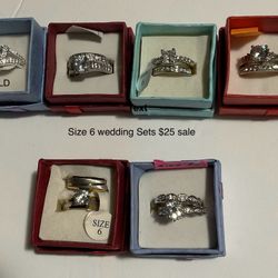 Beautiful NEW Size 6 Wedding Sets