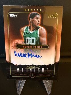 Robert Parish Topps Midnight Autograph /75