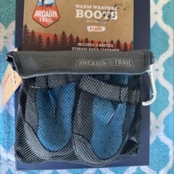 Arcadia Trail Warm Weather Dog Boots Booties Storage Bag, Carabiner, Size XL