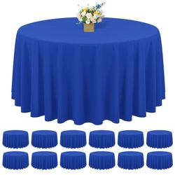 Royal Blue Table Linens Manteles Redondos 120" Round Wedding Fiesta Event Quince
