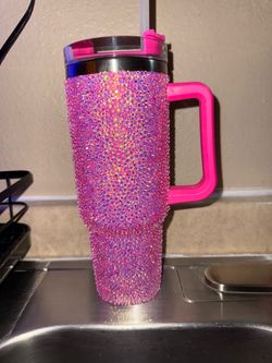 Scattered  rhinestone 40 ounce cup