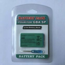 Rechargeable Battery Pack for Nintendo Game Boy Advance SP GBA + Tool