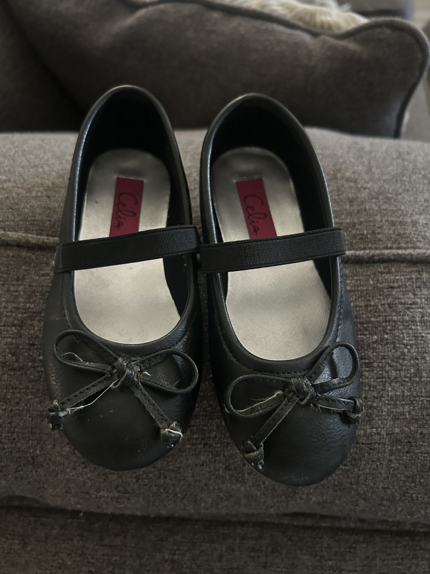 Size 10 Toddler Girl Black Flats