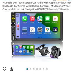 About The 7 Inch Touchscreen Car Radio With Apple Carplay Bluetooth Back Up Camera And Steering Wheel Controls