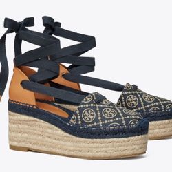Tory Burch NEW  Espadrille Wedge Size 8
