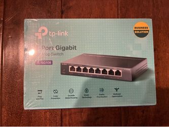 TP Link 8 port gigabit Ethernet Network Switch TL-SG108