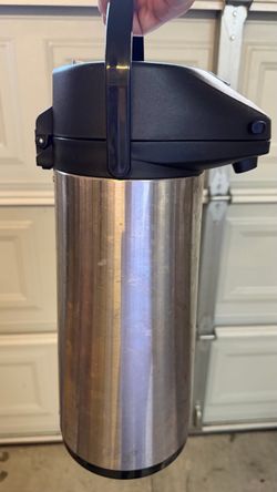 commercial stainless steel airpot beverage dispenser