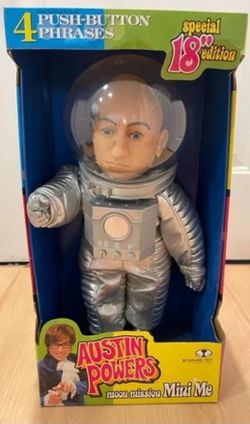 Austin Powers 18 Inch Moon Mission Mini Me Talking Action Figure 2000 Toy