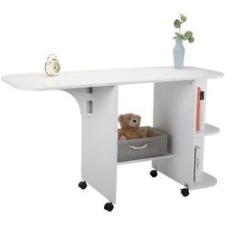 I New White FoldBle Sewing Table