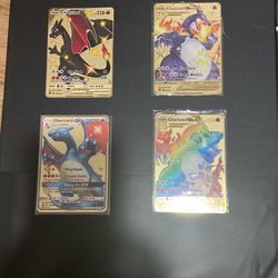 All Gold Charizards Pokemon Cards