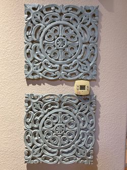 2 wood wall art