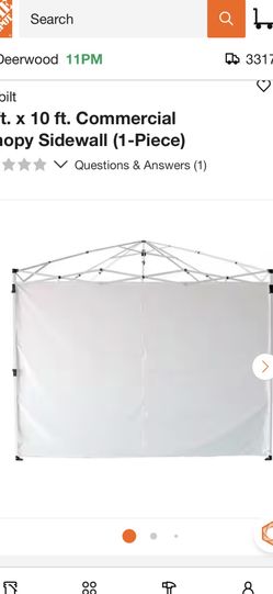 10x10 canopy sidewall