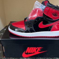 Jordan 1 Retro High OG Patent Bred (GS) Size 6Y