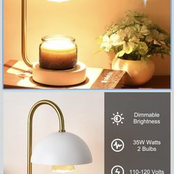 Candle Warmer Lamp with Timer,Compatible with Jar Candles Vintage Electric Dimmer