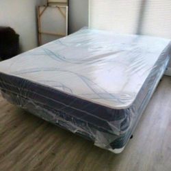 QUEEN Size Mattress With Box Spring set Colchones Nuevos Queen Size Bed 