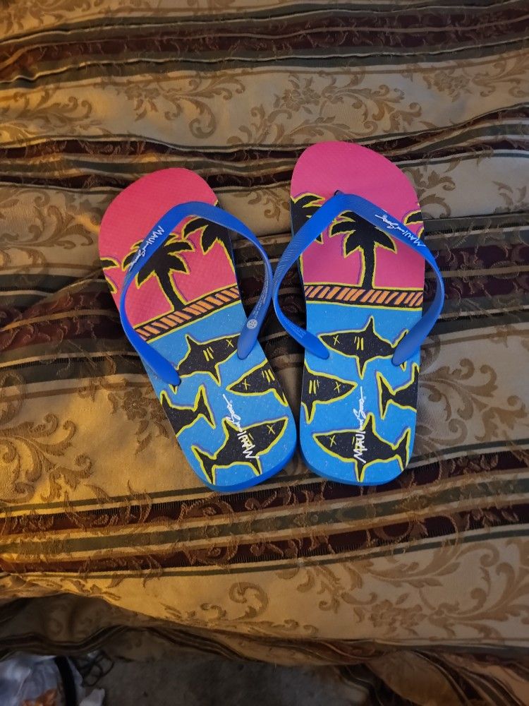 Shark Flip Flops Sz 12/13