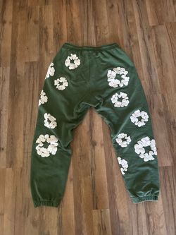 Denim Tears Cotton Wreath Sweatpants Green