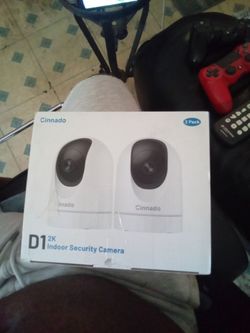 Cinnado D1 2K Indoor Security Camera 2-Pack
