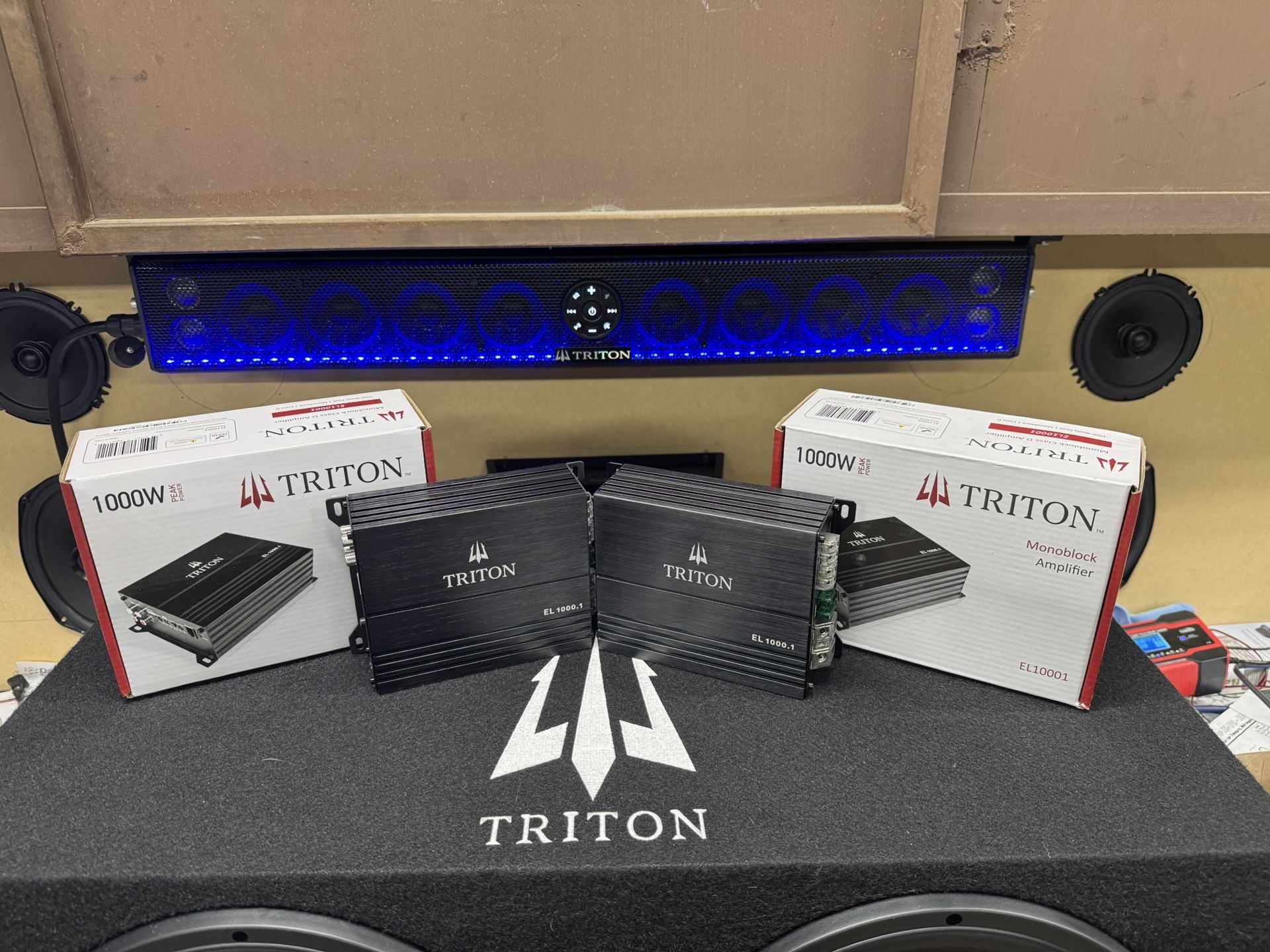 Buy one get one free!   Triton 1000w peak power Amplifier 