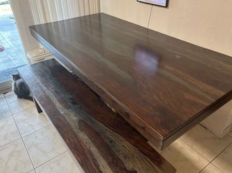 Free dinner table with bench