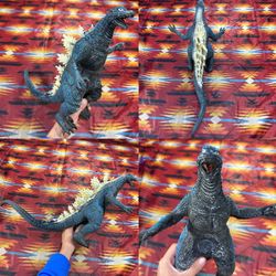 Godzilla 12" Rubber Action Figure Blue & White Monster Toy