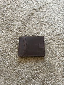 Brown Leather Bifold vatan Wallet