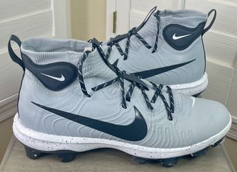 Nike Alpha Huarache NXT MCS Grey/Black Baseball Cleats - DJ6519-003 - Available in Men’s Size 13 and 14 - New