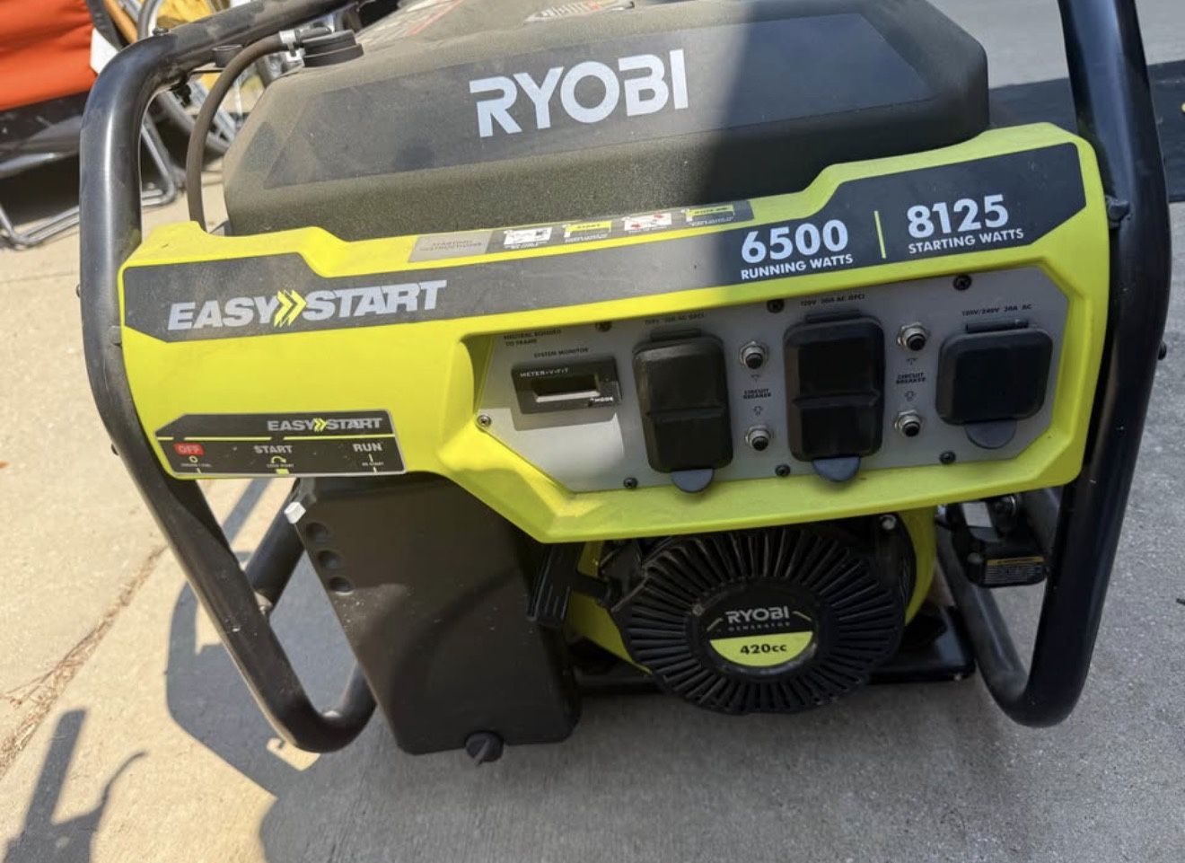 Ryobi Easy Start 6500w Generator