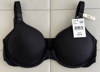 NEW Motherhood Maternity Lily Nursing Bra – 36B – Black
