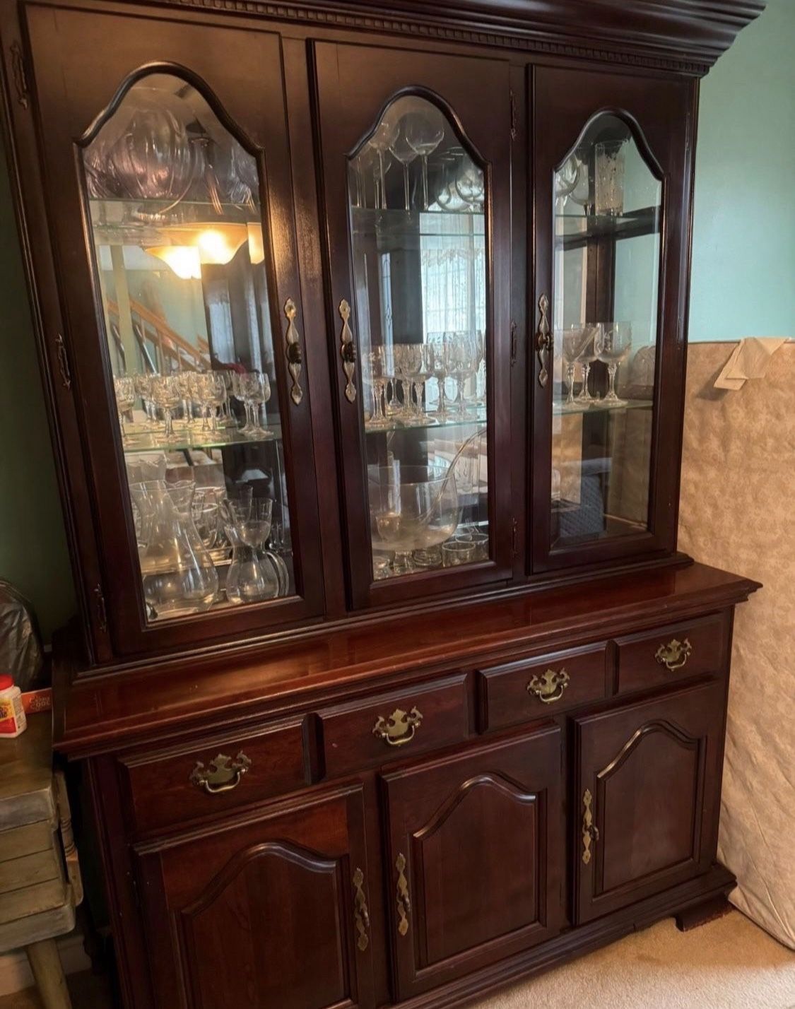 Dining Room Table And Hutch