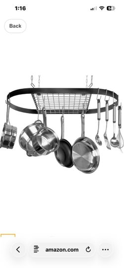 Classico Wrought Iron Oval Pot Rack