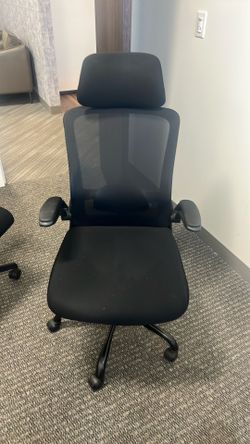 Black office chairs