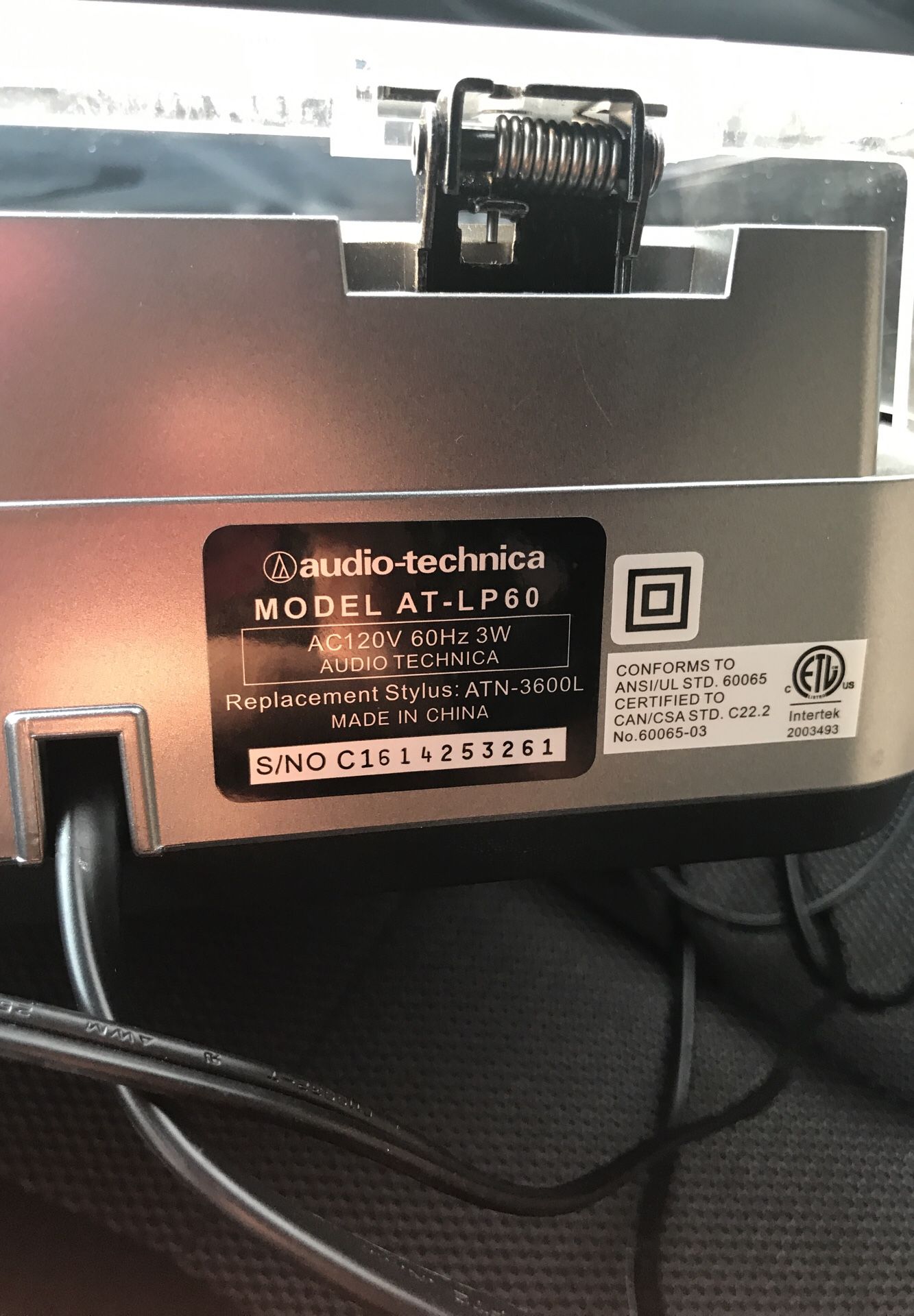 Audio-technica AT-LP60 (Record Player)