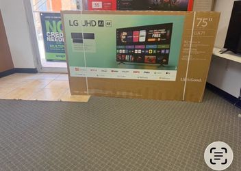 75 LG TV Smart 4K light scratch inside a screen must come see $249