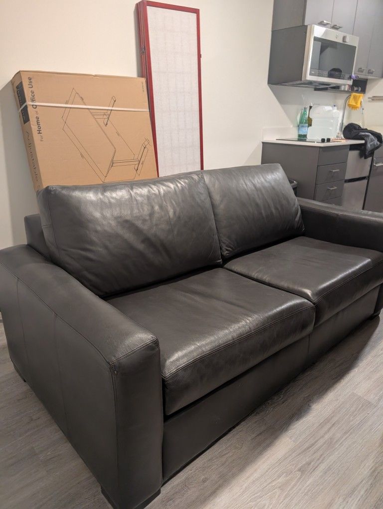 Ethan Allen Grey Sofa 73" Loveseat