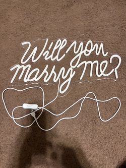 Will you marry me light up sign