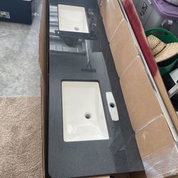 Double Sink For Bathroom 