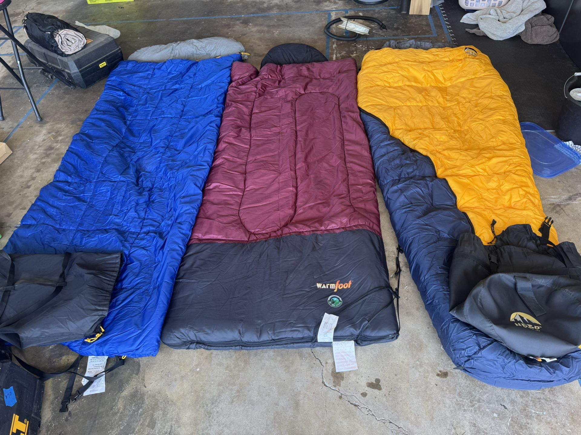 Sleeping Bags - Various Styles And Prices