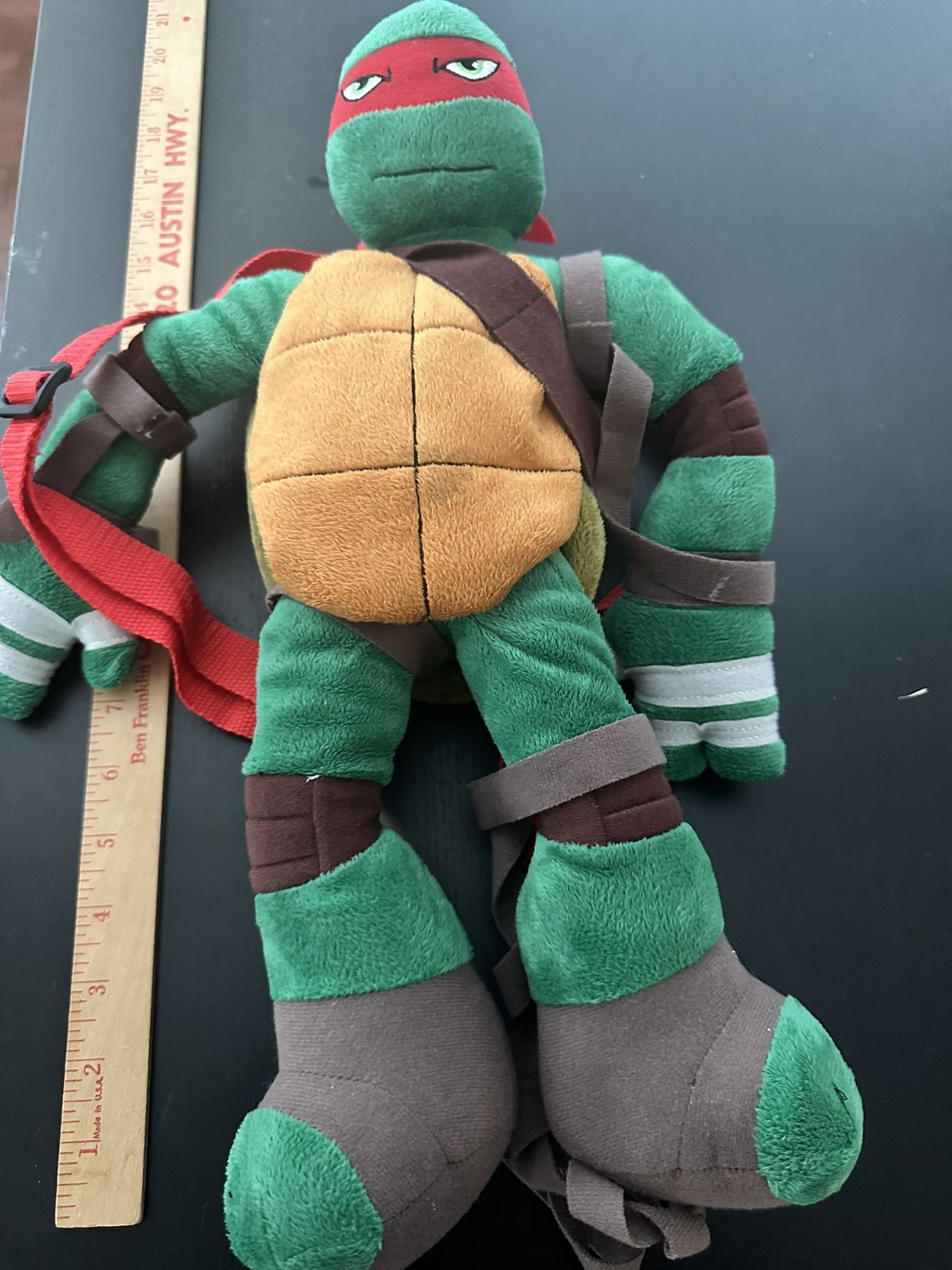 Teenage Mutant Ninja Turtles Rafael Plush Backpack 